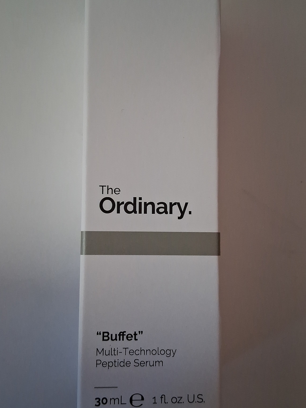 The Ordinary White and Gray 'Buffet' Peptide Serum